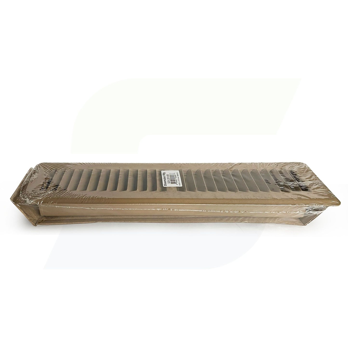 325 Series - 2" x 14" Heavy Gauge Stamped Deluxe Floor Register in Driftwood Tan