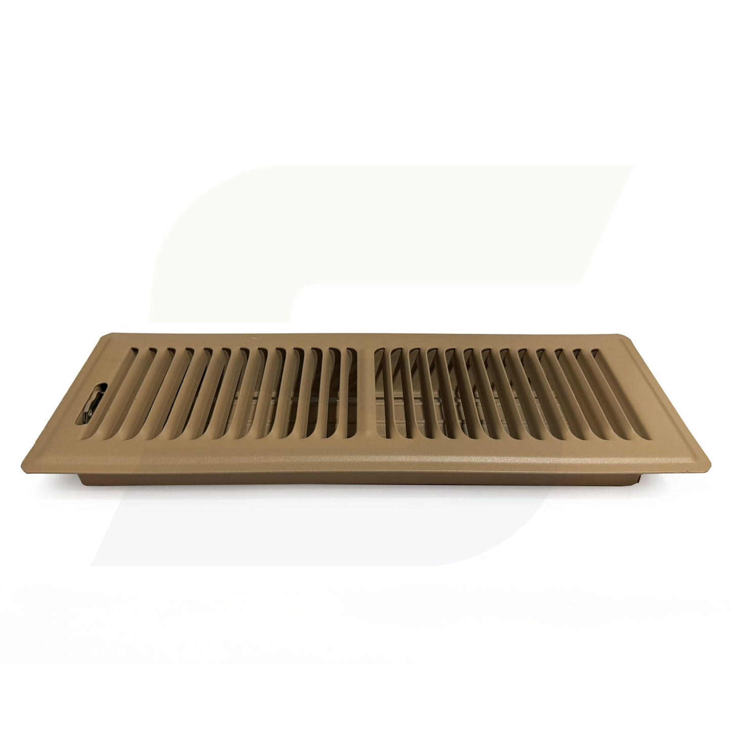 350 Series - 4" x 14" Heavy Gauge Stamped Deluxe Floor Register in Driftwood Tan