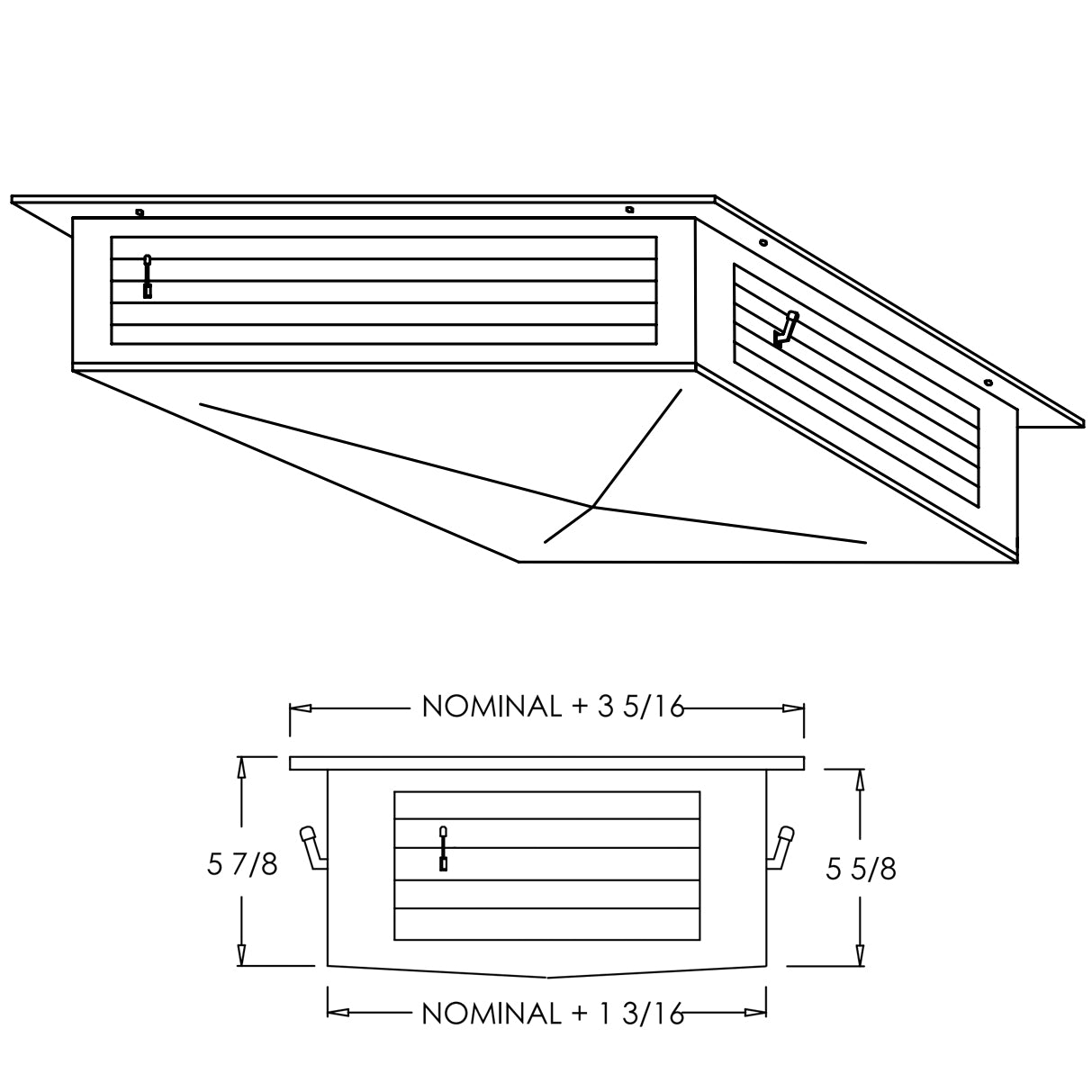 400 Series - 20" x 20" 4 Way Ceiling Evaporative Cooler Box