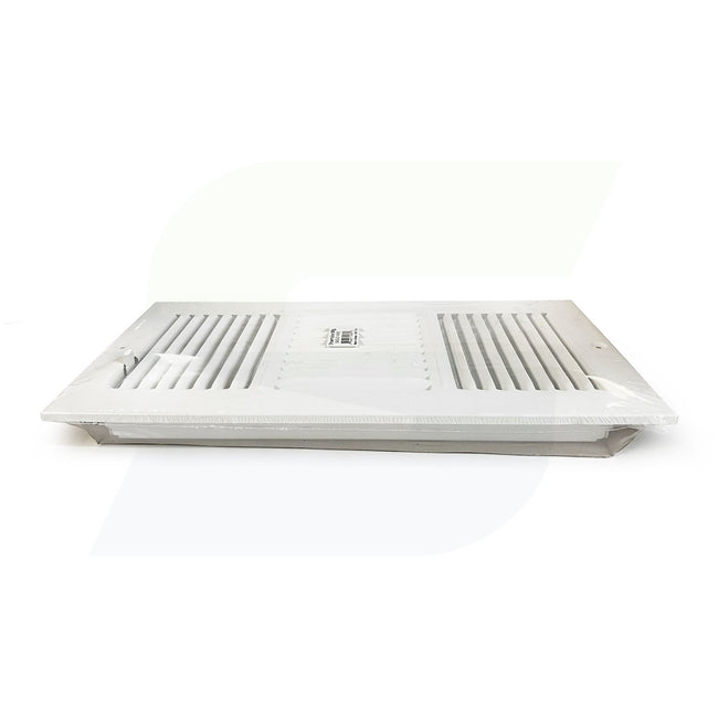 845 Series - 14" x 6" 3-Way Stamped Register in White