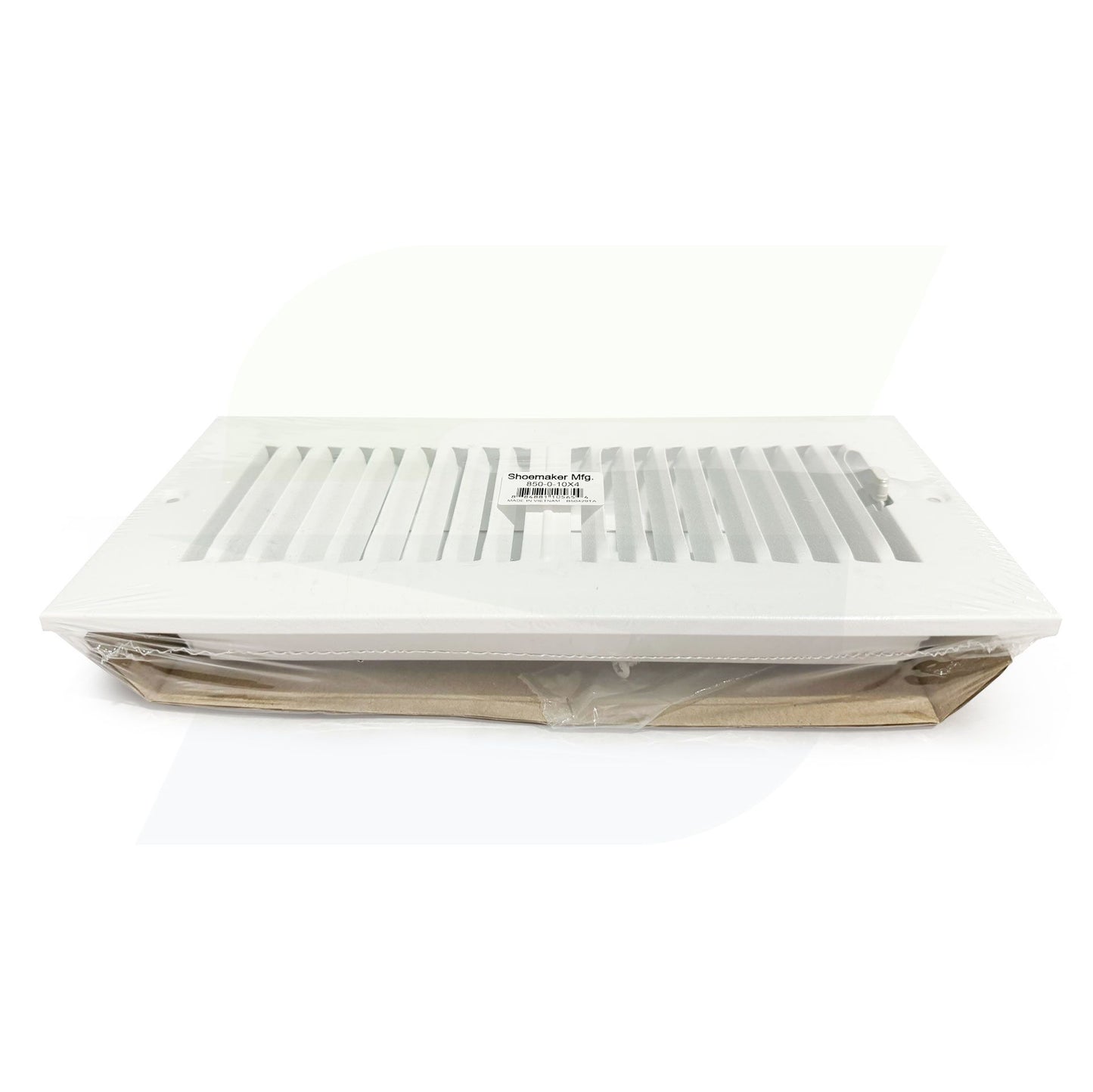 850 Series - 10" x 4" 2-Way Stamped Register for Ceilings / Walls in Soft White