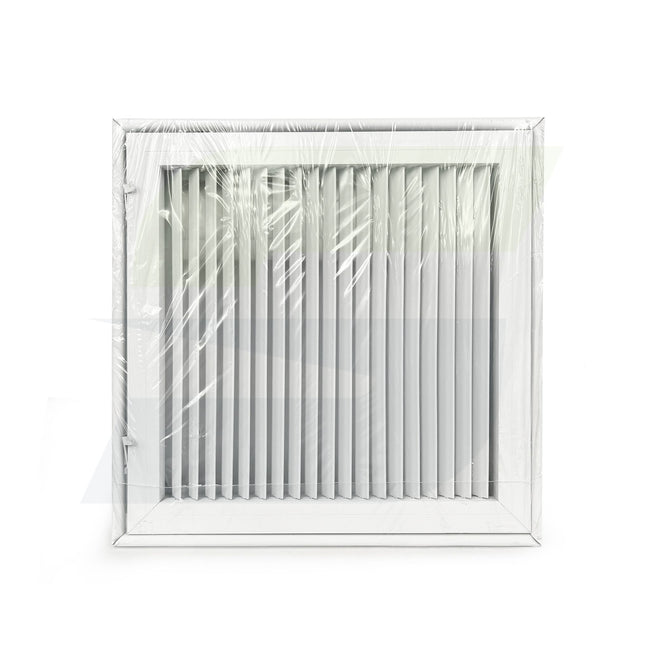 936FG Series - 14" x 14" 45 Degree Fixed Steel Blade 1" Filter Grille