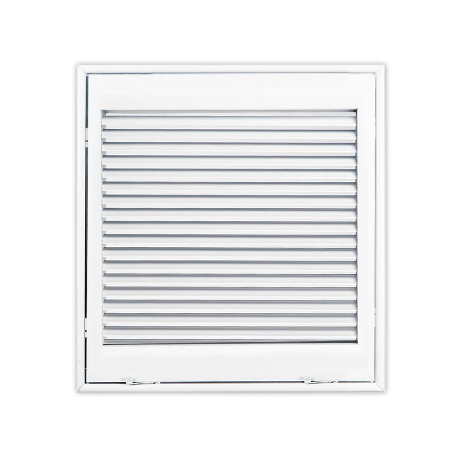 936FG Series - 14" x 14" 45 Degree Fixed Steel Blade 1" Filter Grille