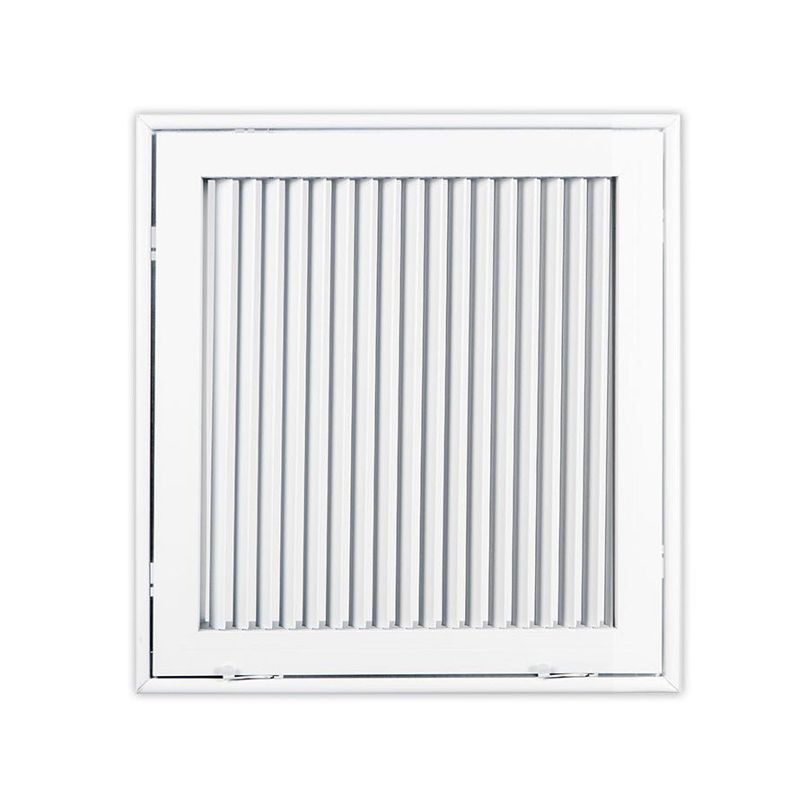 936FG Series - 14" x 14" 45 Degree Fixed Steel Blade 1" Filter Grille