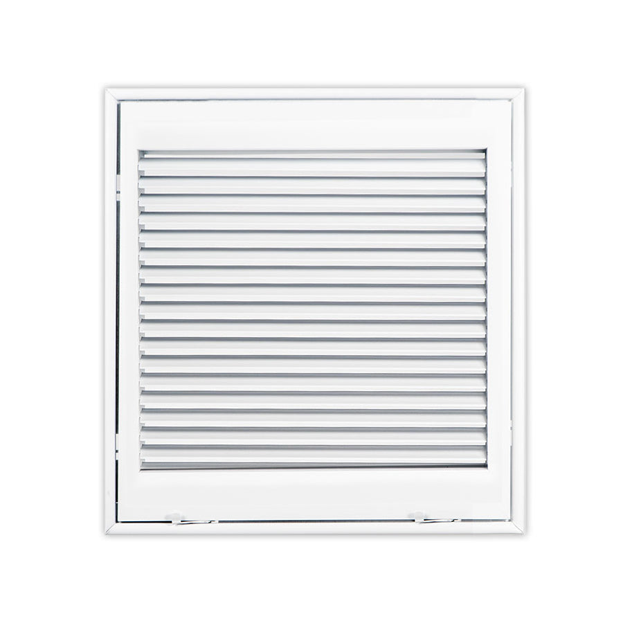 Shoemaker 935FG - 14" x 14" Fixed 45 Degree Steel Blade Filter Grille