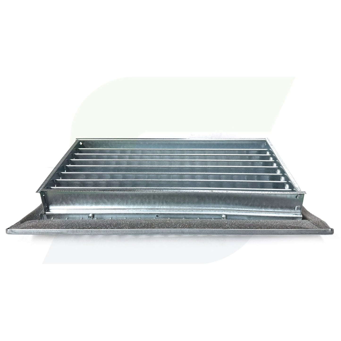 RS34 Series - 12" x 6" Radius Spiral Double Deflection Pipe Grille 14" Diameter