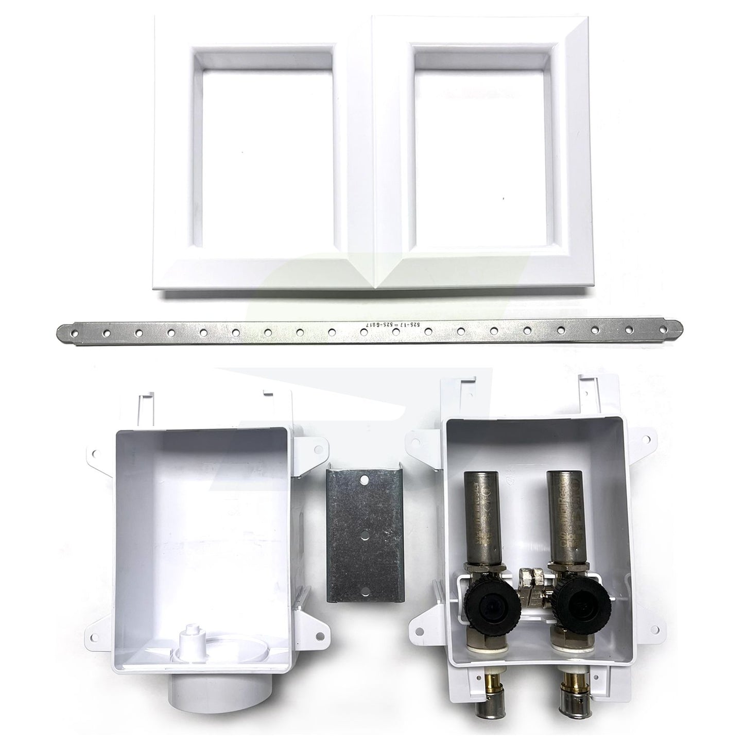 696-G2313VF - Ox Box Washing Machine Outlet Box w/ Water Hammer Arrestor - 1/2" Viega PEX