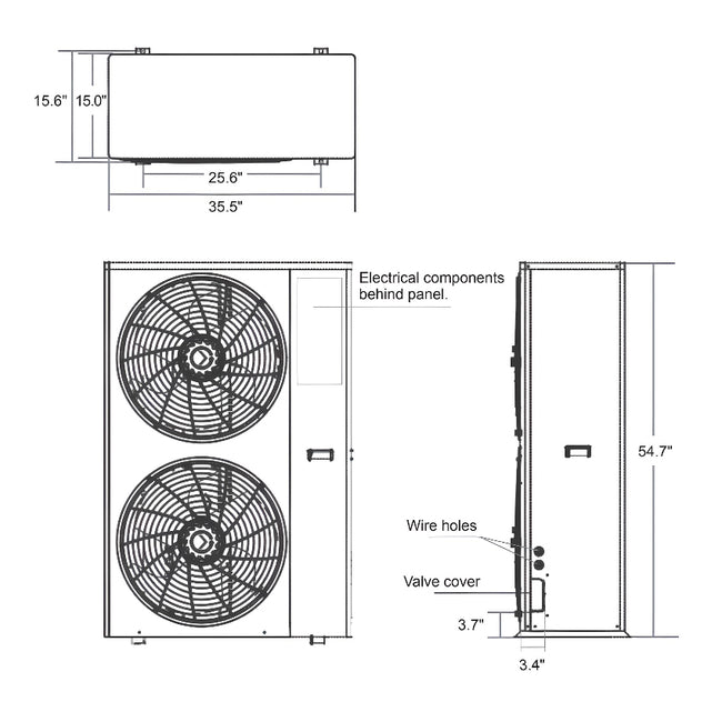45SIS-060A4 - SIS Series Split Inverter Air-to-Water Heat Pump