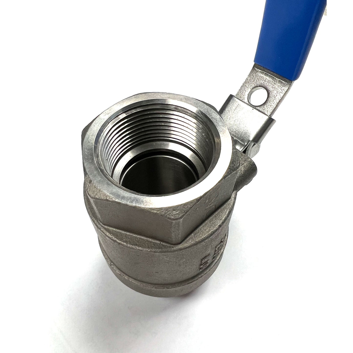1-1/4" 316 Stainless Steel Full Port Ball Valve - Threaded