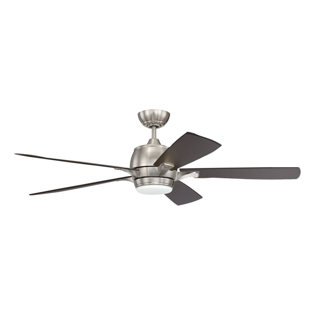 STE52BNK5 - Stellar 52" 5 Blade Ceiling Fan with Light Kit - Brushed Polished Nickel