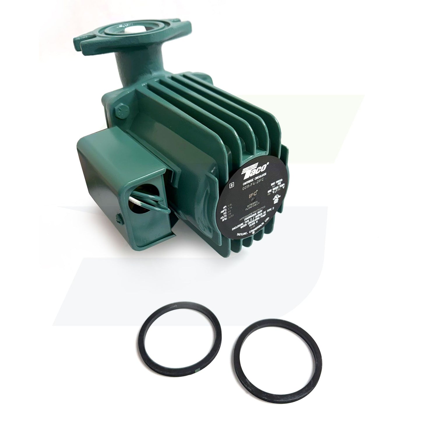 Taco 0011-F4-2IFC - Cartridge Circulator - Cast Iron, Flanged, Integral Flow Check, 1/8 HP