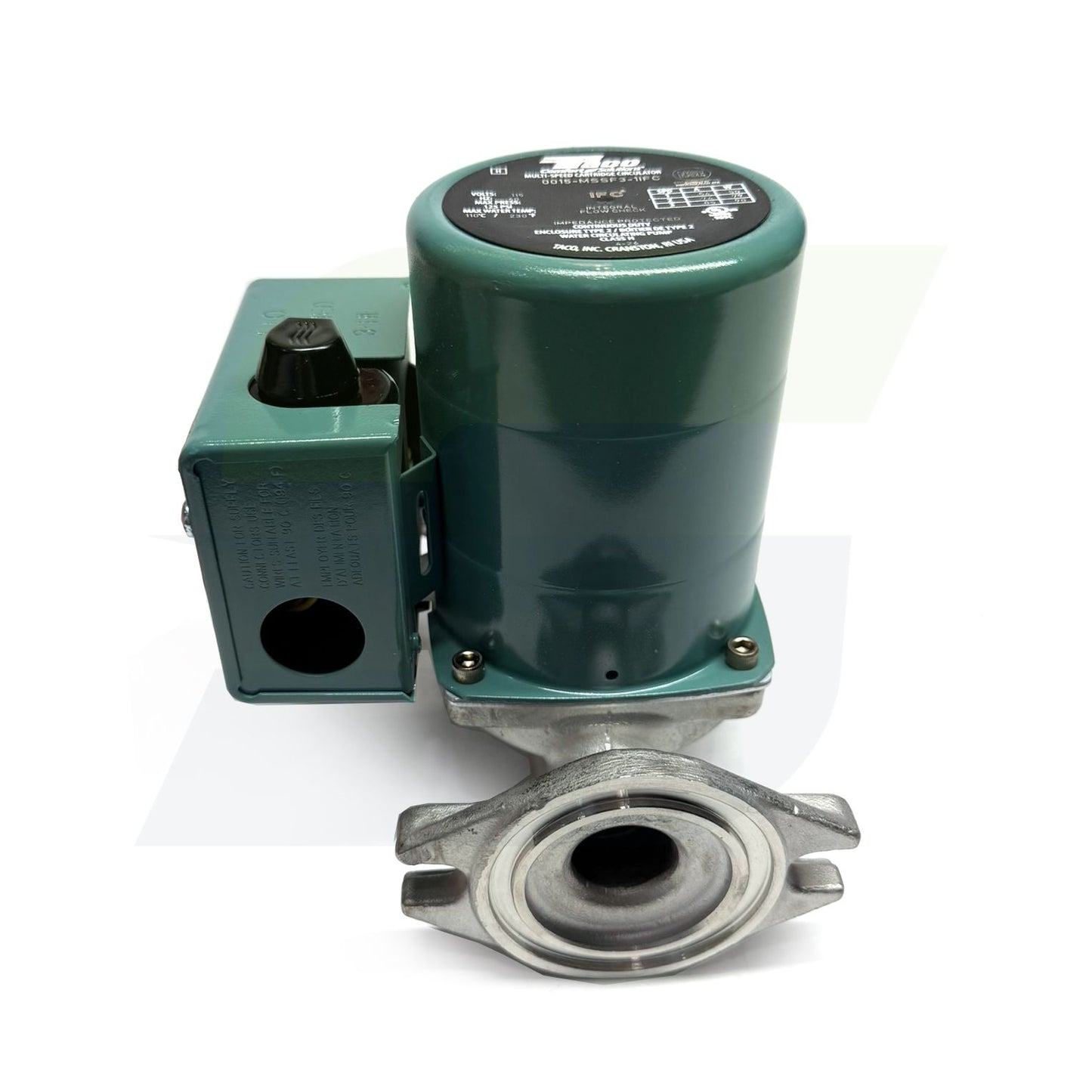 0015-MSSF3-1IFC - 3-Speed Cartridge Circulator - Stainless Steel - Rotated Flanges