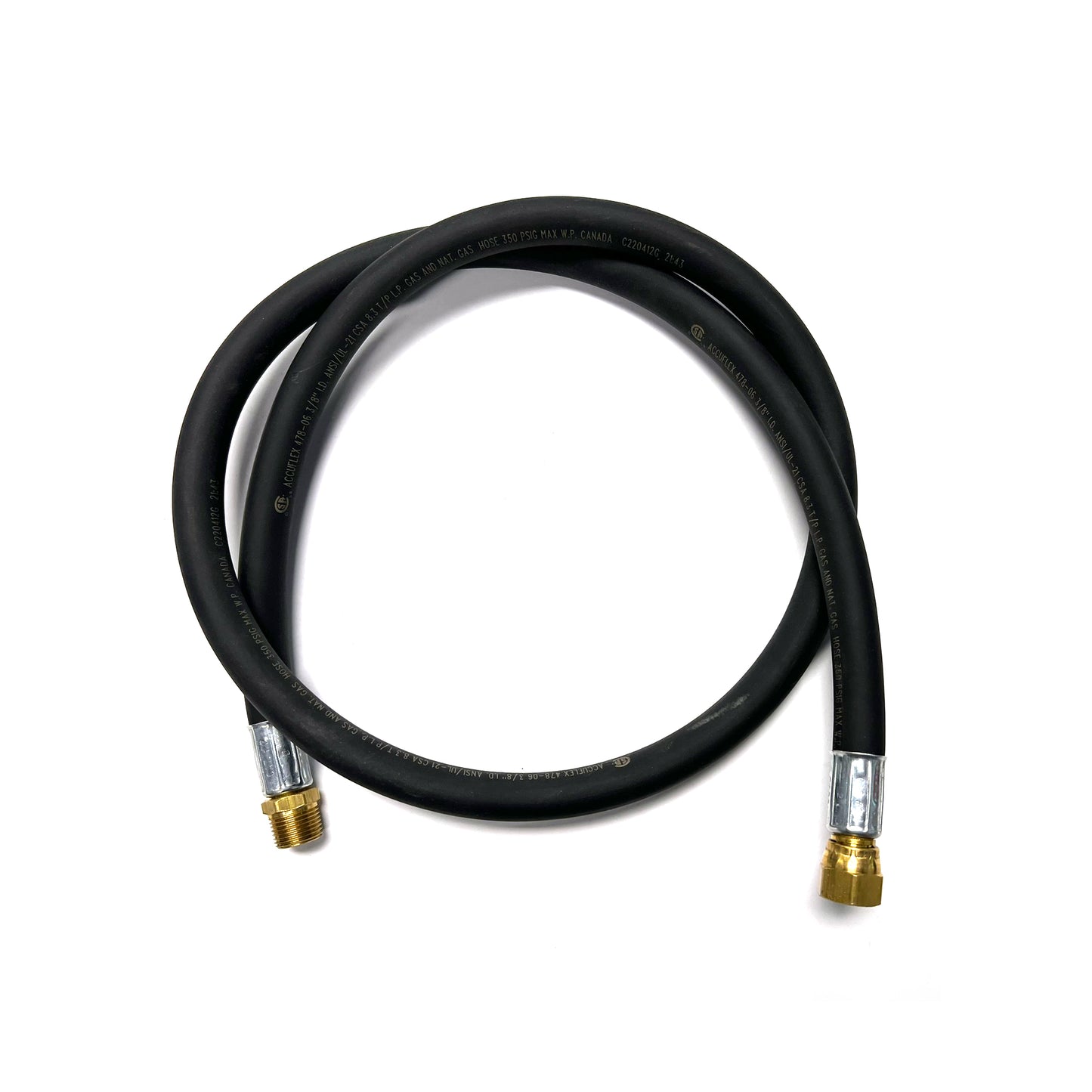 3/8" MPT x Flare High Pressure LPG Hose Assembly - 48"