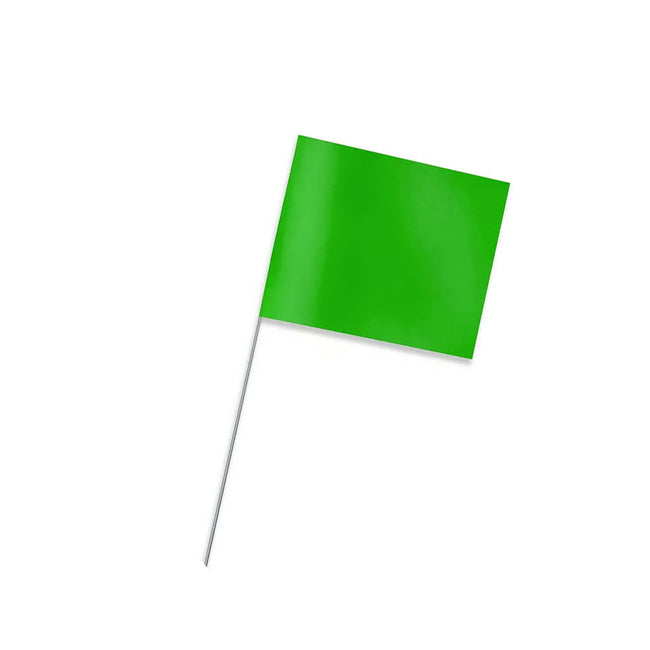 Green Marking Flag
