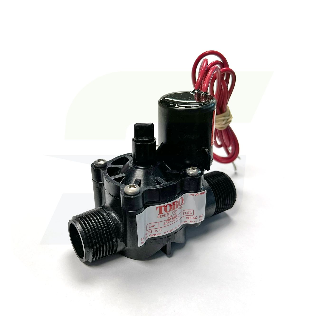 264-06-03 - 3/4” Male Thread x Male Thread Electric Valve without Flow Control