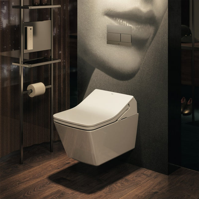SP Washlet + SX Wall-Hung Square Shaped Dual Flush Toilet with DuoFit In-Wall Tank