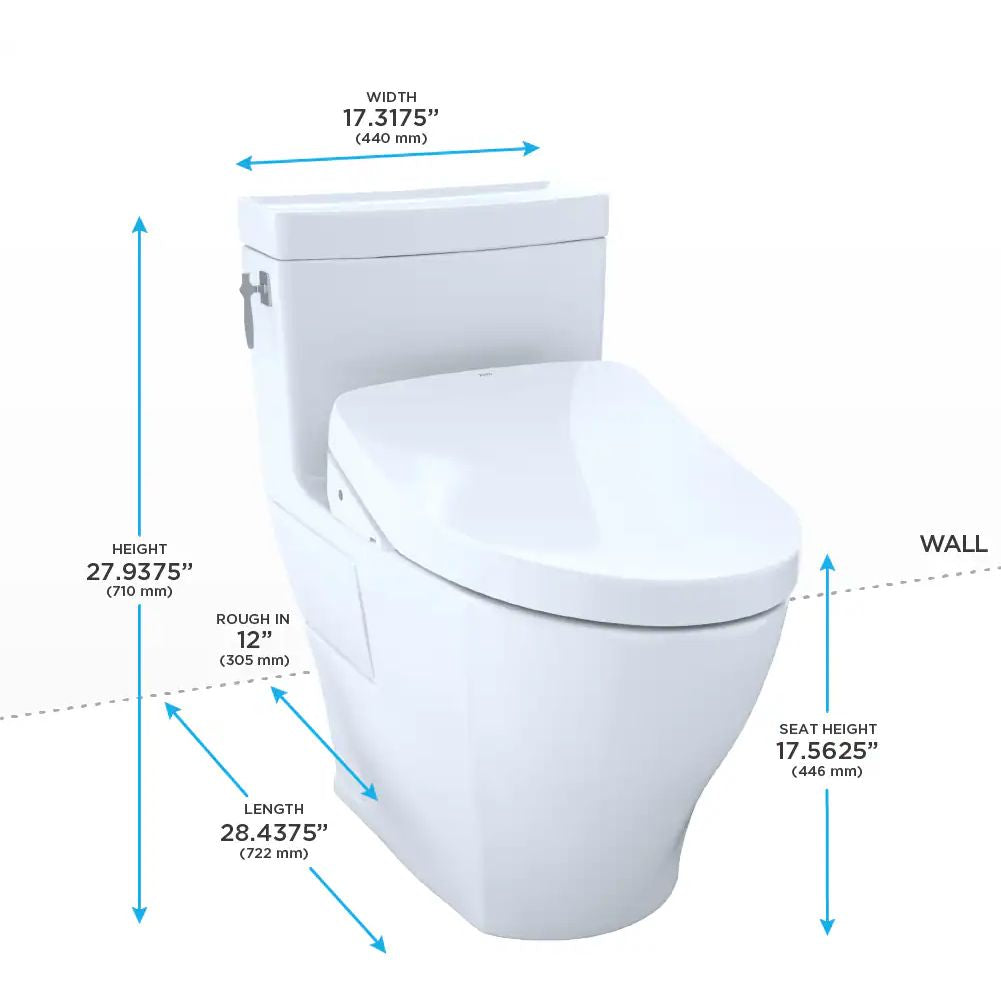 MW6263046CEFGA#01 - Aimes Washlet+ S500e One Piece Toilet