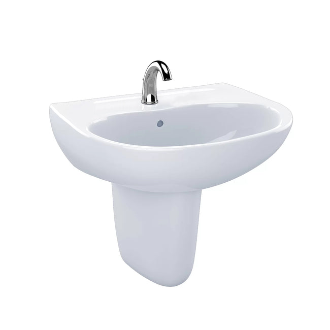 LHT241G#01 - Supreme Wall Mounted Bathroom Sink - Single Hole - Cotton White