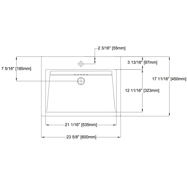 LT171G#01 - Kiwami Renesse Design I Vessel Lavatory - Single Hole - Cotton White