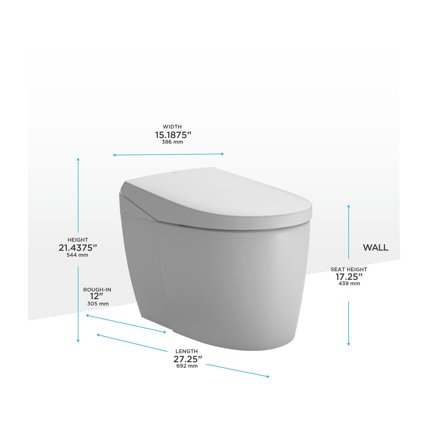 MS8551CUMFG#01 - Neorest AS Dual Flush Toilet - Cotton White