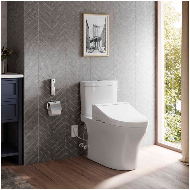 MW4463084CEMGN#01 - Aquia IV Washlet+ C5 Two Piece Toilet - 1.28 / 0.9 GPF - White