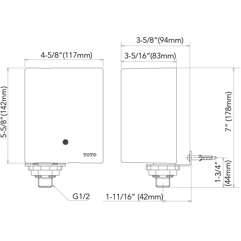 TEL105-D10E#CP - Standard EcoPower 0.5 GPM Faucet - Polished Chrome