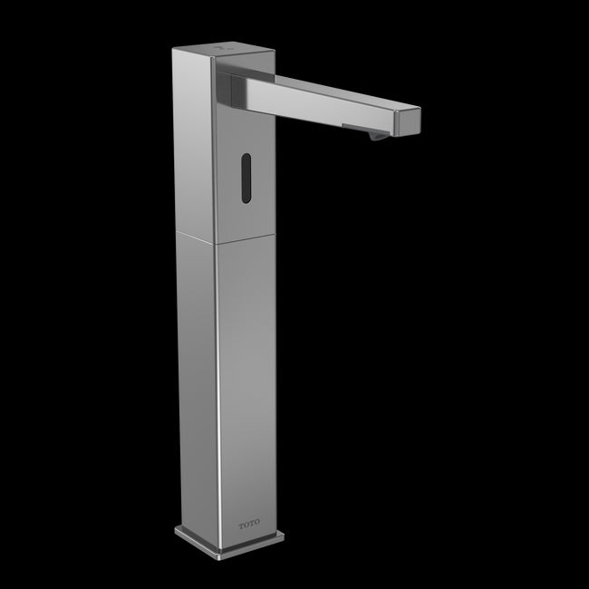 TES201AG#CP - Square L Touchless Foam Soap Dispenser - 3L Reservoir and 1 Spout - Chrome