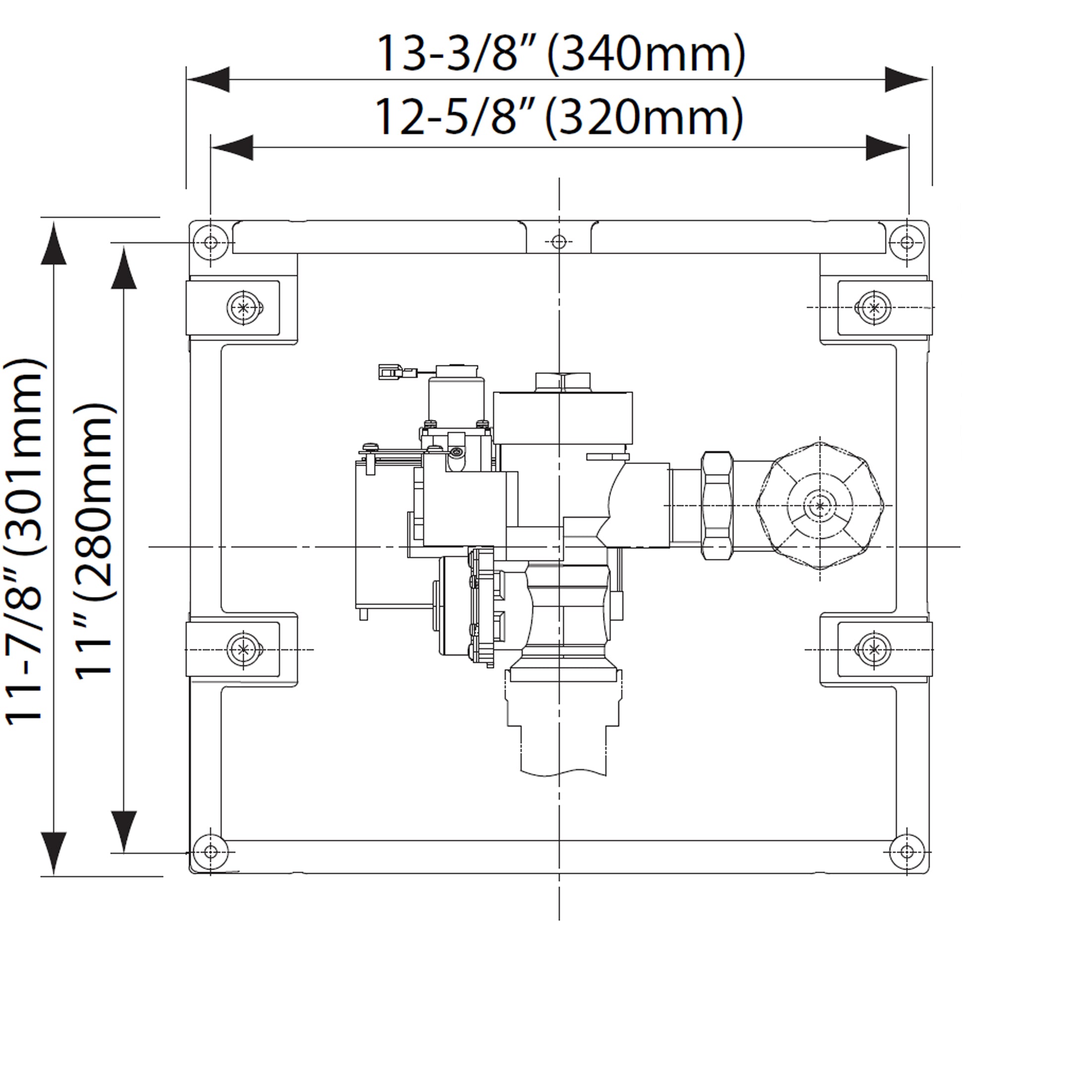 TET2LA31#SS - EcoPower High-Efficiency Concealed Toilet Flush