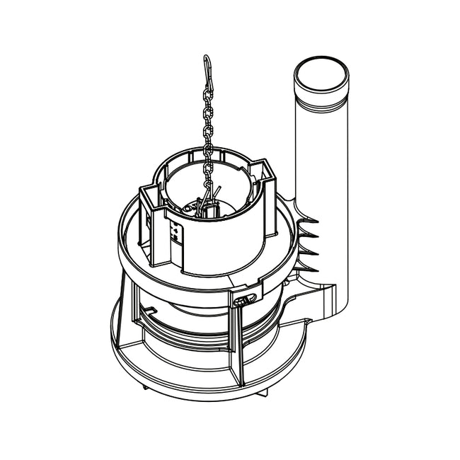 THU451.10A-A - Drain Valve Assembly for One Piece Toilet Flush Valve