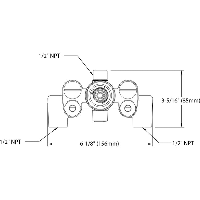 TSST - 1/2" Thermostatic Mixing Valve