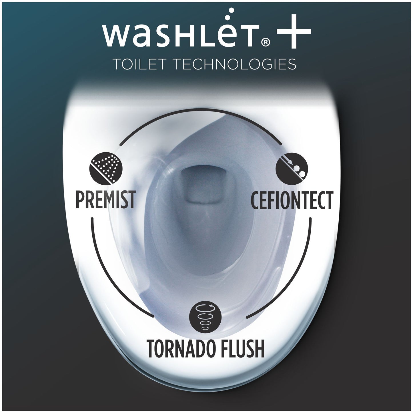 MW4463084CEMGN#01 - Aquia IV Washlet+ C5 Two Piece Toilet - 1.28 / 0.9 GPF - White