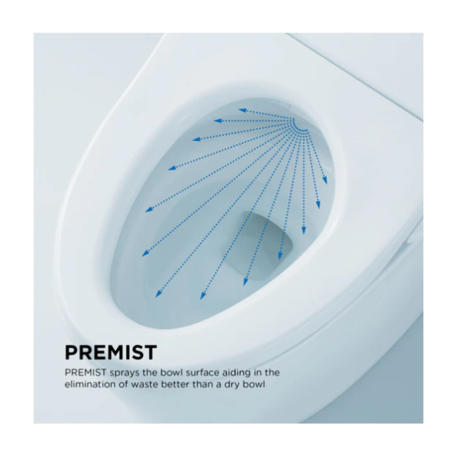 Toto MW7764736CEFGA#01- Drake WASHLET+ S7A Two-Piece Toilet - 1.28 GPF - Universal Height