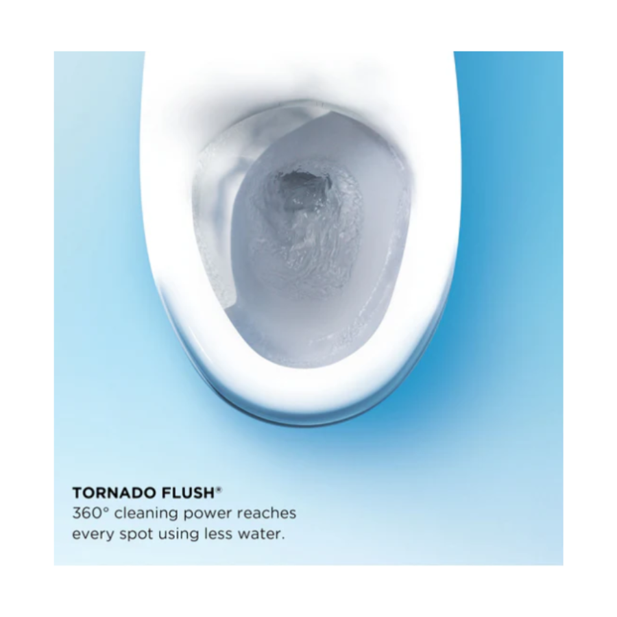 Toto MW7764736CEFGA.10#01- Drake WASHLET+ S7A Two-Piece Toilet - 1.28 GPF - Universal Height - 10" Rough-in