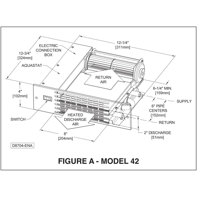 T42 - Toester Hydronic Kickspace Heater