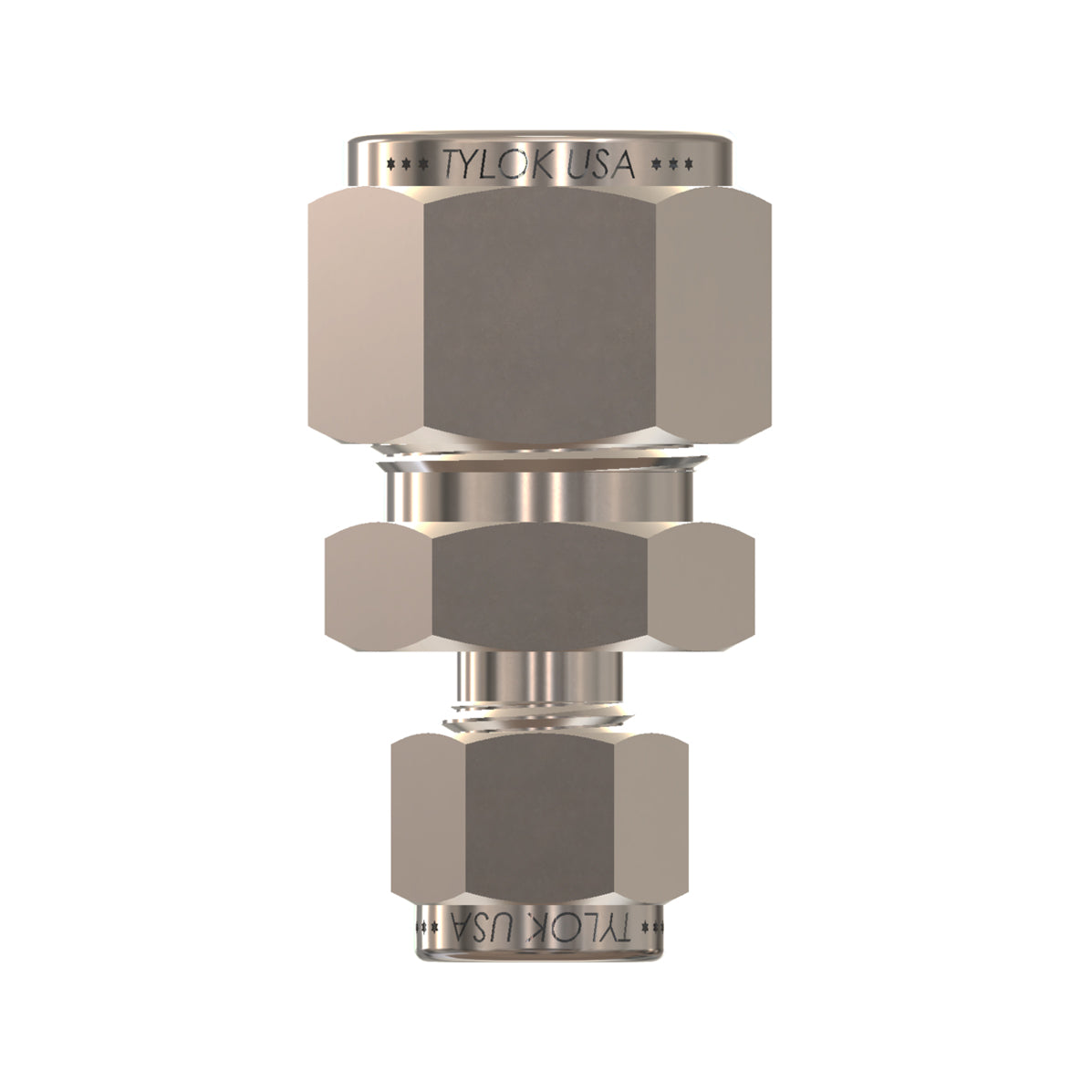 SS-8-DRU-6 - Stainless 1/2" CBC Tube x 3/8" CBC Tube Straight Reducer Union