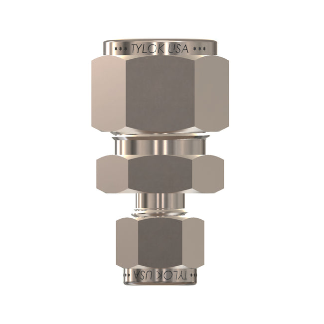 SS-8-DRU-6 - Stainless 1/2" CBC Tube x 3/8" CBC Tube Straight Reducer Union