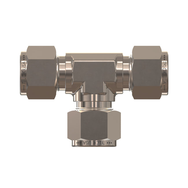 SS-4-DTTT-4 - Stainless 1/4" CBC Tube x 1/4" CBC Tube x 1/4" CBC Tube Union Tee