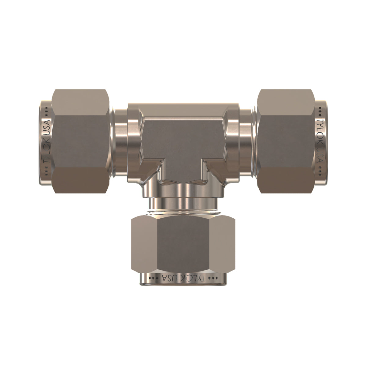 SS-6-DTTT-6 - Stainless 3/8" CBC Tube x 3/8" CBC Tube x 3/8" CBC Tube Union Tee