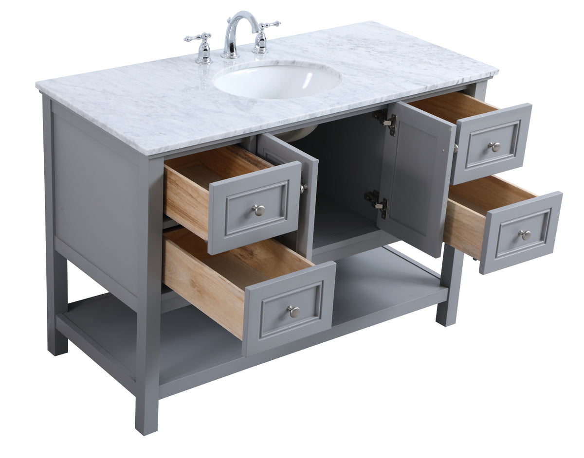 VF27048GR 48" Single Bathroom Vanity Set in Grey
