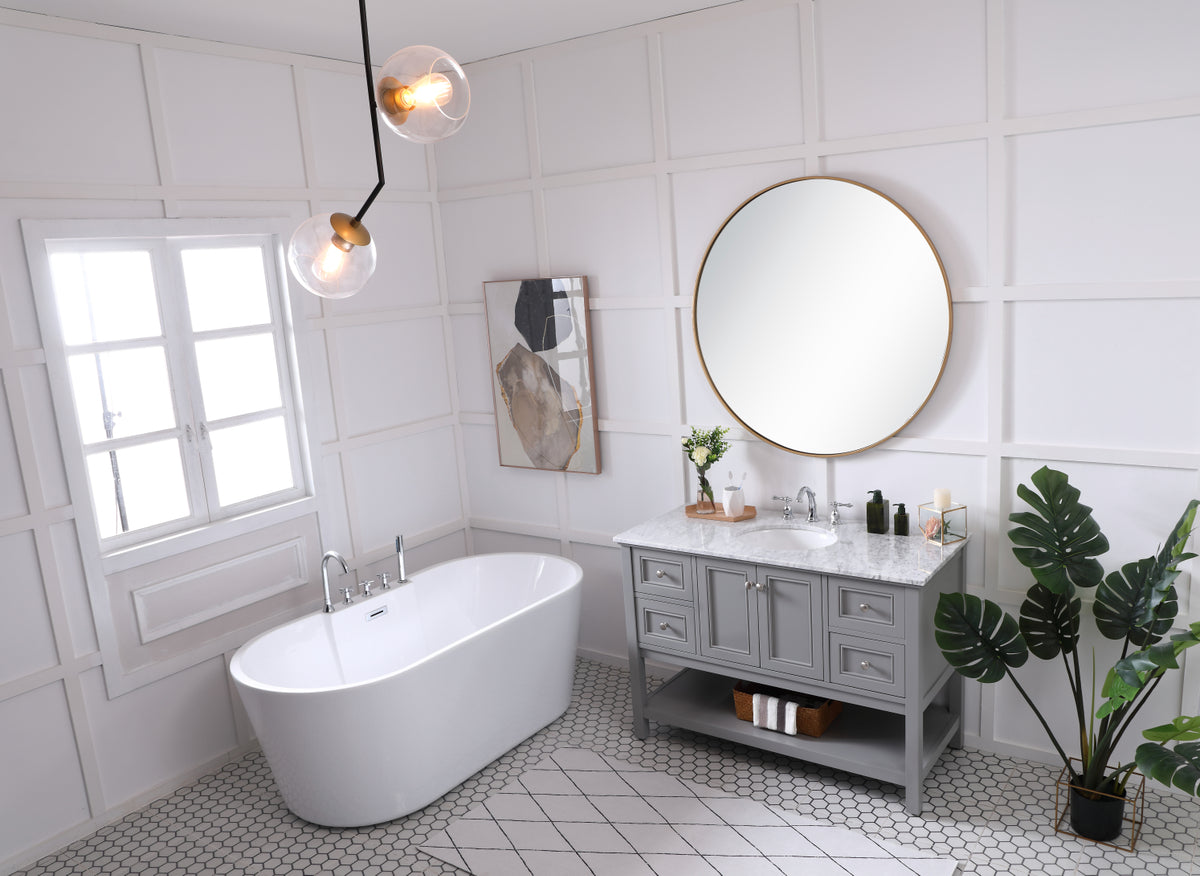 VF27048GR 48" Single Bathroom Vanity Set in Grey