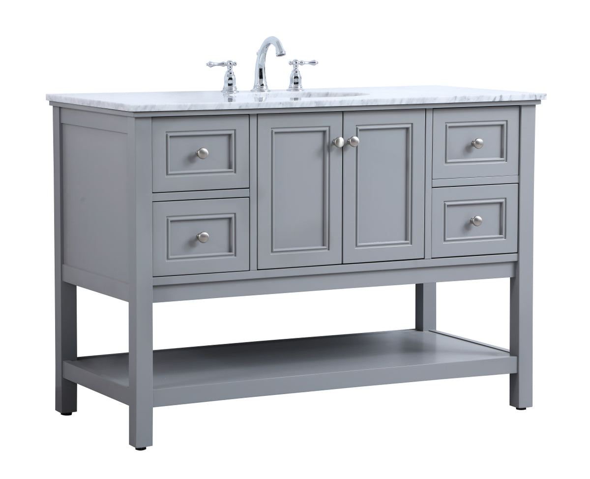 VF27048GR 48" Single Bathroom Vanity Set in Grey