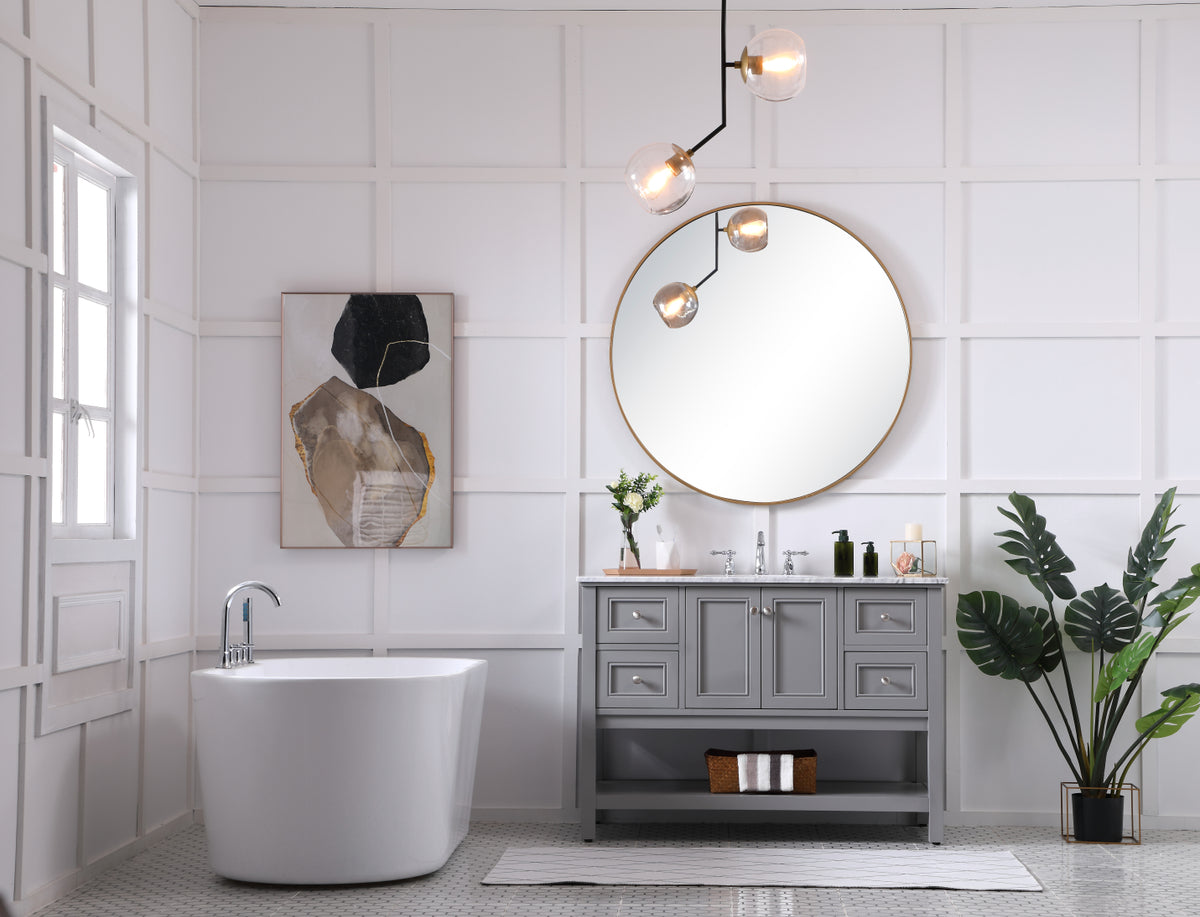 VF27048GR 48" Single Bathroom Vanity Set in Grey