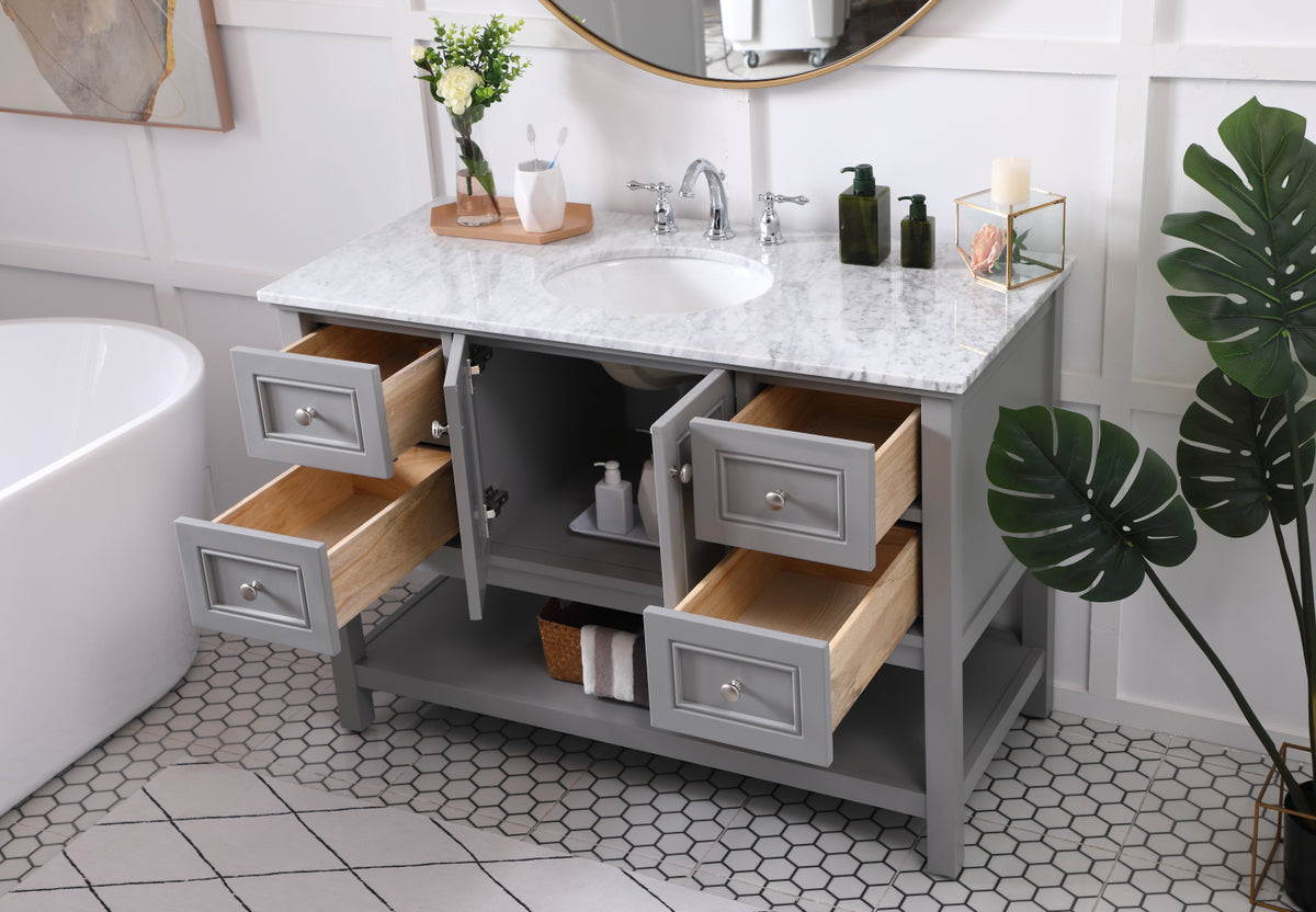 VF27048GR 48" Single Bathroom Vanity Set in Grey