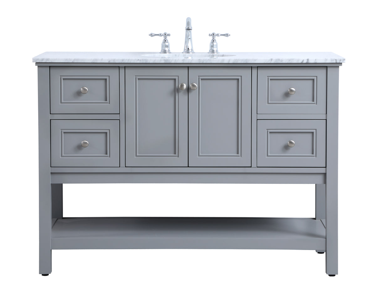VF27048GR 48" Single Bathroom Vanity Set in Grey