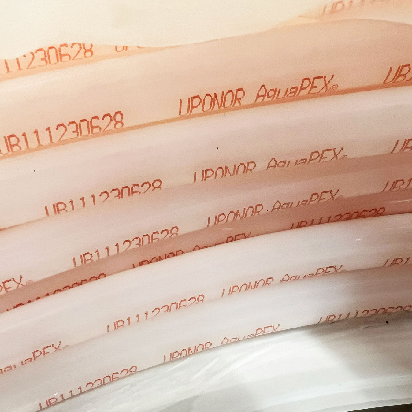 F4240750 - 3/4" AquaPEX White - Red Print - 100-ft Coil