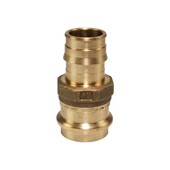LFP4511010 - ProPEX LF Brass Copper Press Adapter, 1" PEX x 1" Copper