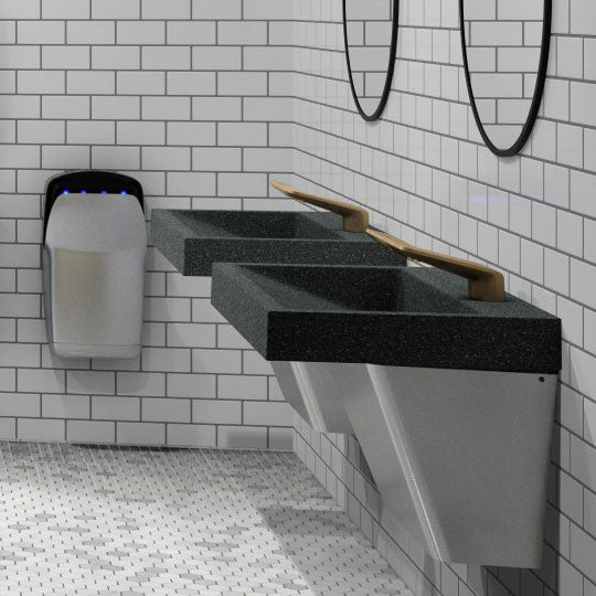 Verge Lavatory System with WashBar Technology - Black Sea