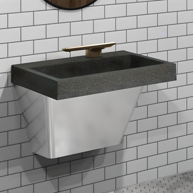 Verge Lavatory System with WashBar Technology - Black Sea