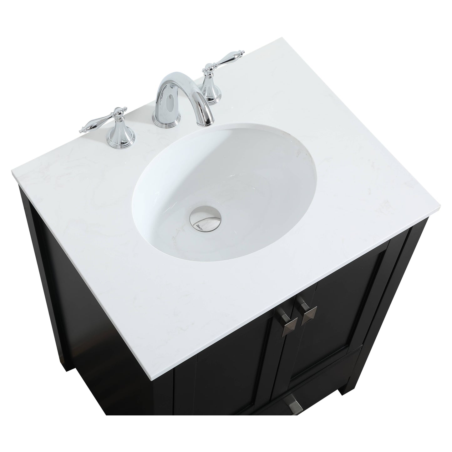 VF18824BK 24" Single Bathroom Vanity in Black