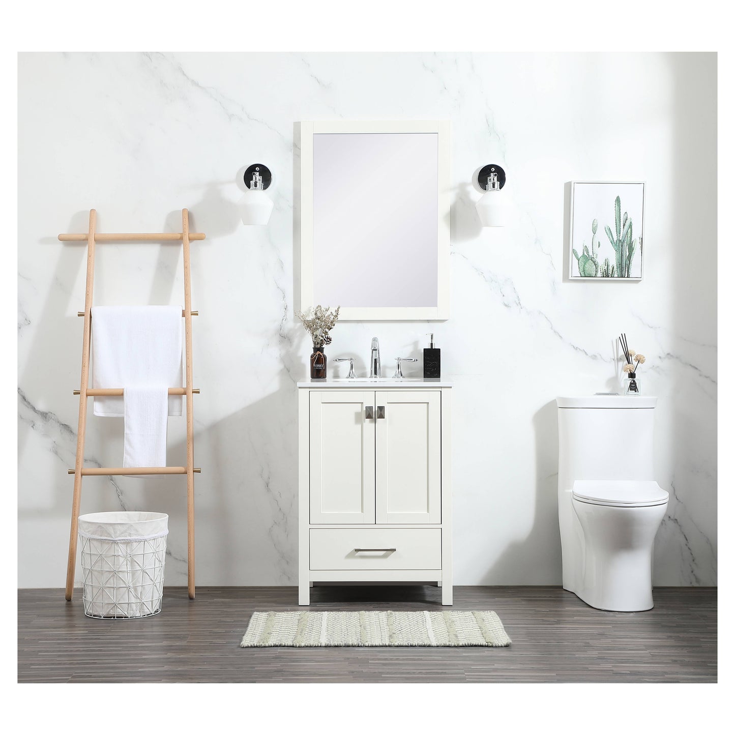 VF18824WH 24" Single Bathroom Vanity in White